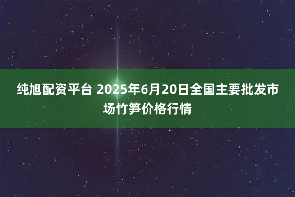 纯旭配资平台 2025年6月20日全国主要批发市场竹笋价格行情